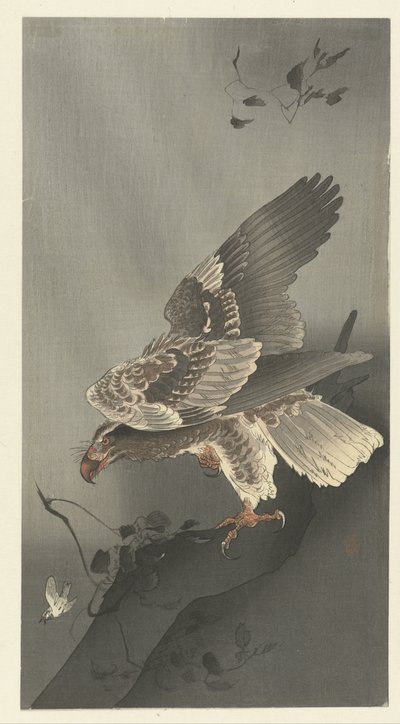 Orel číhající na kořist od Ohara Koson