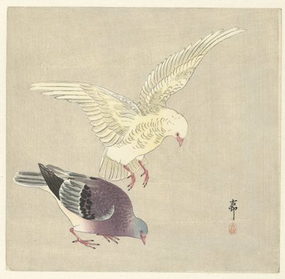 Dva holubi od Ohara Koson