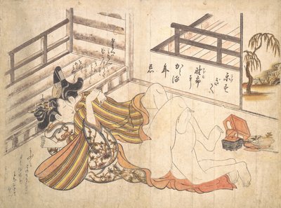 Ložnicová scéna, ca. 1739, ca. 1739. od Okumura Masanobu