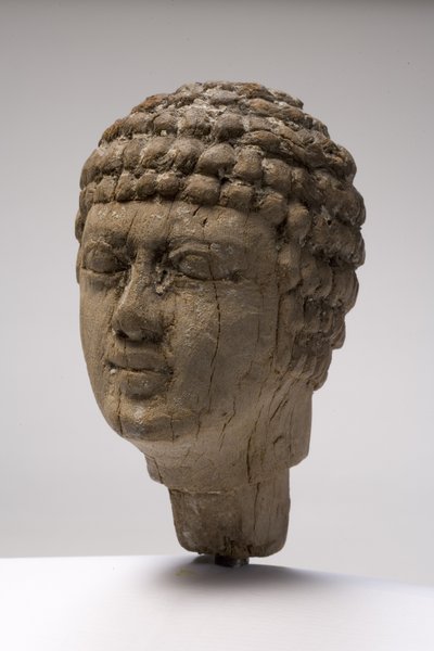 Hlava muže (dřevo) (viz také 249004-6) od Old Kingdom Egyptian