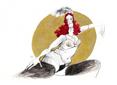 Okouzlující burleskní tanečnice od Olga Skomorokhova