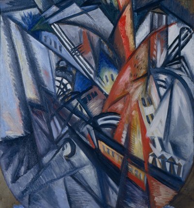 Požár ve městě, 1913 od Olga Rozanova