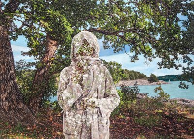 Ladymusk, 2024 (kombinovaná technika na plátně) od Olivia Gozzano