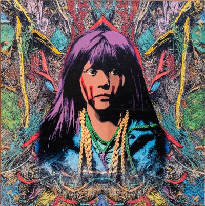 Navajo, 2022 (kombinovaná technika na plátně) od Olivia Gozzano