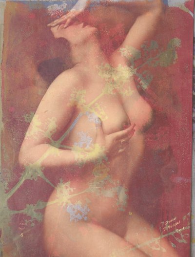 Akty, 2022( kombinovaná technika na papíře) od Olivia Gozzano