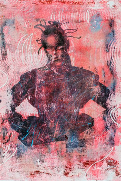 Replicante, 2023 (kombinovaná technika na papíře) od Olivia Gozzano