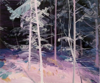 Forêt-noire 1 ,2017 (akryl na plátně) od Olivier Morel