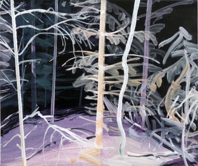 Forêt-noire 3 ,2017 (akryl na plátně) od Olivier Morel