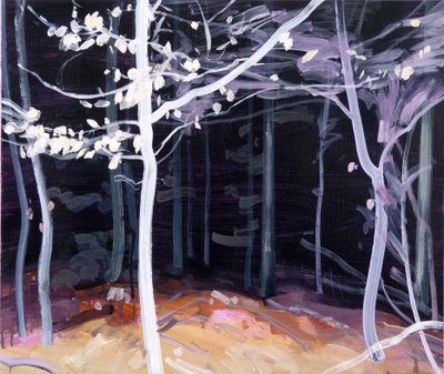 Forêt-noire 4 ,2017 (akryl na plátně) od Olivier Morel