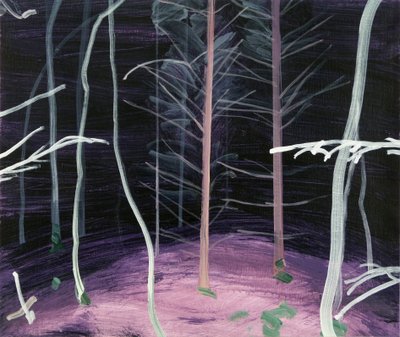 Forêt-noire 6 ,2017 (akryl na plátně) od Olivier Morel