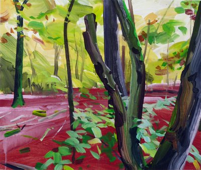 Forêt 16 ,2017 (akryl na plátně) od Olivier Morel