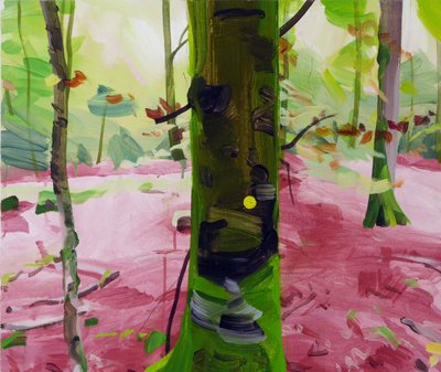 Forêt 18 ,2017 (akryl na plátně) od Olivier Morel