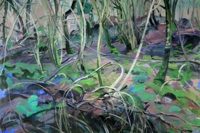 Forêt 1 ,2014 (akryl na plátně) od Olivier Morel