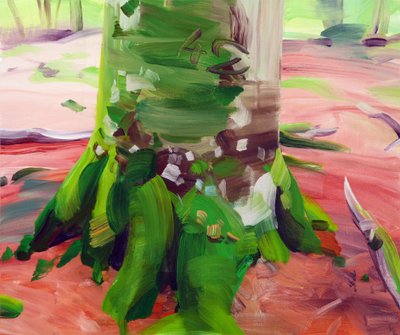 Forêt 27 ,2017 (akryl na plátně) od Olivier Morel