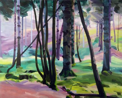Forêt 28 ,2017 (akryl na plátně) od Olivier Morel