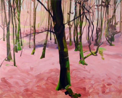 Forêt 29 ,2017 (akryl na plátně) od Olivier Morel