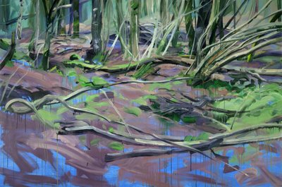 Forest 2, 2014 (akryl na plátně) od Olivier Morel