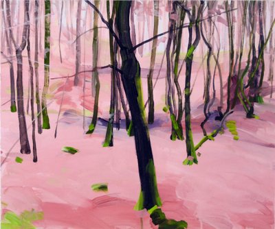 Forêt 30 ,2017 (akryl na plátně) od Olivier Morel