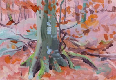 Forêt 32 ,2018 (akryl na plátně) od Olivier Morel