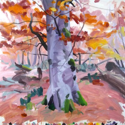 Forêt 40 ,2018 (akryl na plátně) od Olivier Morel