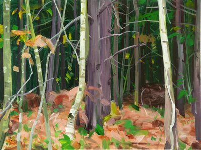 Forêt 7 ,2015 (akryl na plátně) od Olivier Morel