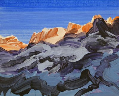 Leukerbad 11, 2012 (akryl na plátně) od Olivier Morel