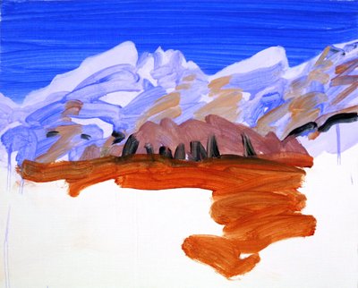 Leukerbad 21, 2012 (akryl na plátně) od Olivier Morel