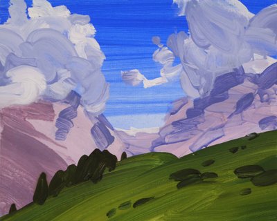 Leukerbad 24, 2012 (akryl na plátně) od Olivier Morel