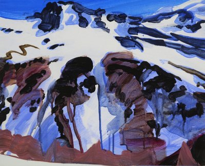 Leukerbad 25, 2012 (akryl na plátně) od Olivier Morel