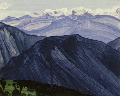 Leukerbad 28, 2014 (akryl na plátně) od Olivier Morel