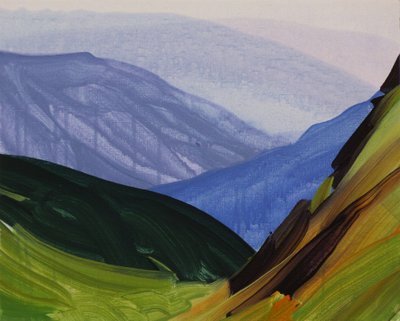 Leukerbad 29, 2014 (akryl na plátně) od Olivier Morel