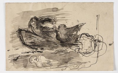 Studie na "Psyche je přenesena přes Styx" (?) od Oluf Hartmann