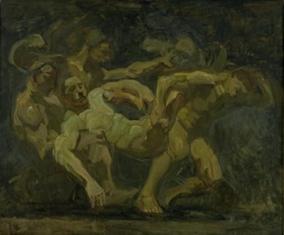 Boj o Patroklovu mrtvolu od Oluf Hartmann