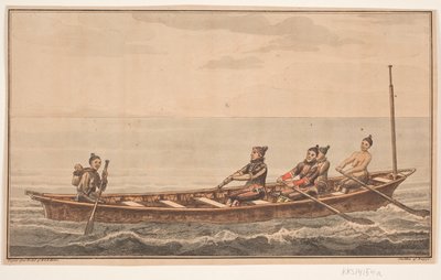 manželka loď Ilustrace pro W.A. Grah. Výzkumná cesta na východní pobřeží Grónska od Oluf Olufsen Bagge