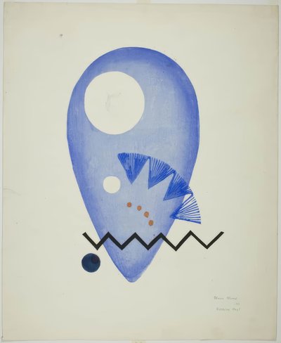 Modrý květ (Modrá květina) od Onchi Kôshirô