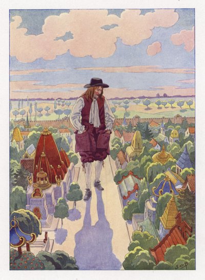 Ilustrace pro Gullivers Travels od Onfray de Breville Job
