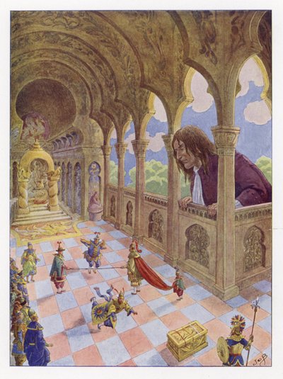 Ilustrace pro Gullivers Travels od Onfray de Breville Job