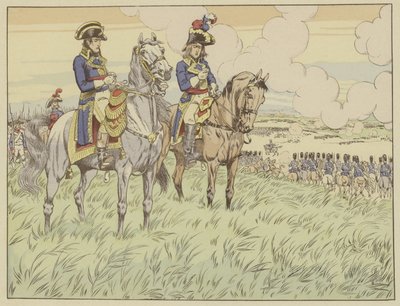 Napoleon a generál Louis Desaix v bitvě u Marenga, 24. června 1800 od Onfray de Breville Job
