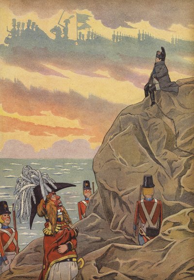 Napoleon na Svaté Heleně, střežený Brity od Onfray de Breville Job