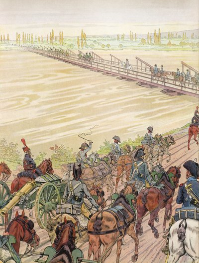Napoleon překročil Rýn, 1. října 1805 od Onfray de Breville Job