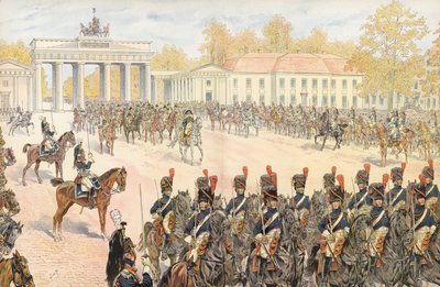 Napoleon triumfálně vjíždí do Berlína od Onfray de Breville Job