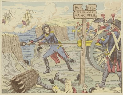 Napoleon nabíjí dělo jako obyčejný voják při obléhání Toulonu, 1793 od Onfray de Breville Job