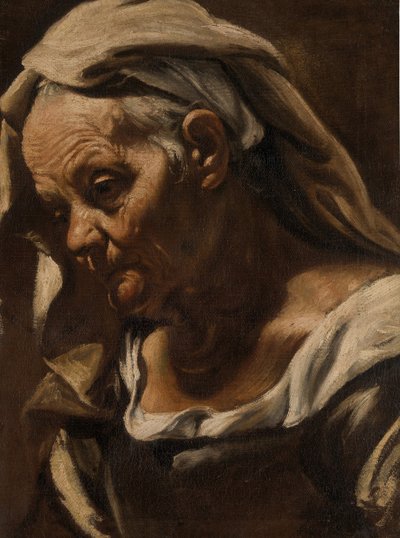 Hlava staré ženy, po roce 1610. od Orazio Borgianni