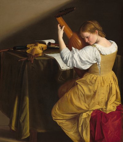 Lute Player, c. 16121620. od Orazio Gentileschi