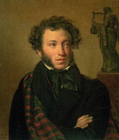 Portrét Alexandra Puškina, 1827 od Orest Adamovich Kiprensky