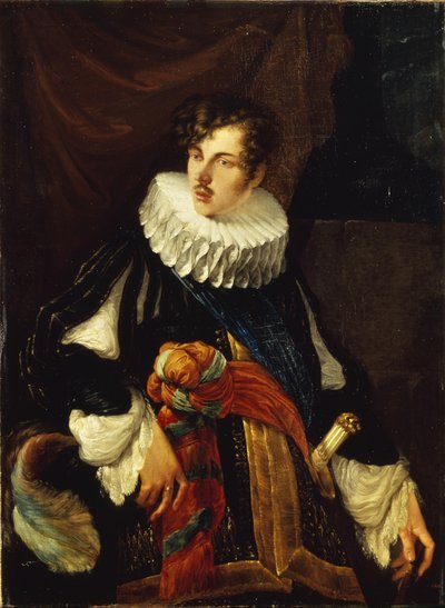 Portrét hraběte Vasilije Alekseeviče Perovského 1794-1857 ve španělském kostýmu 17. století, 1809 od Orest Adamovich Kiprensky