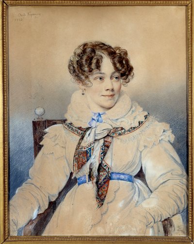 Portrét spisovatelky Sophie Rostopchine (1799-1874), hraběnka ze Segur Kresba Oresta Adamoviče Kiprenského (Kiprenski) (1778-1836) od Orest Adamovich Kiprensky