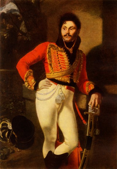 Portrét Evgrafa Vladimiroviče Davydova, 1822, 1965. od Orest Adamovich Kiprensky