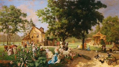 Hamlet Marie Antoinetty ve Versailles od Oreste Cortazzo