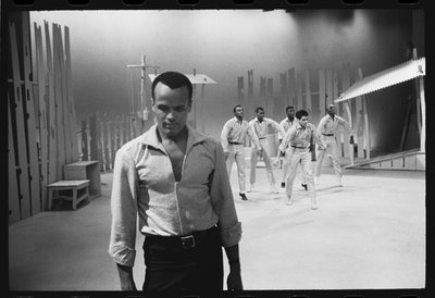 Harry Belafonte na natáčení televizního speciálu od Orlando Suero